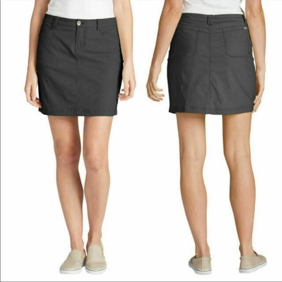 Eddie Bauer Women's Adventurer 2.0 Skort Size 16 Gray Athletic Stretch - Picture 1 of 9